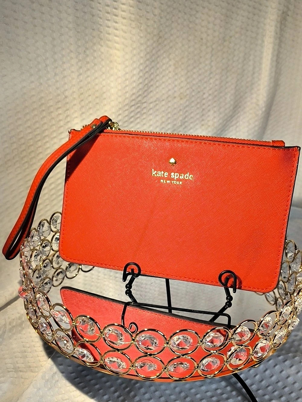 Kate Spade Red Wristlet with Strap NWOT